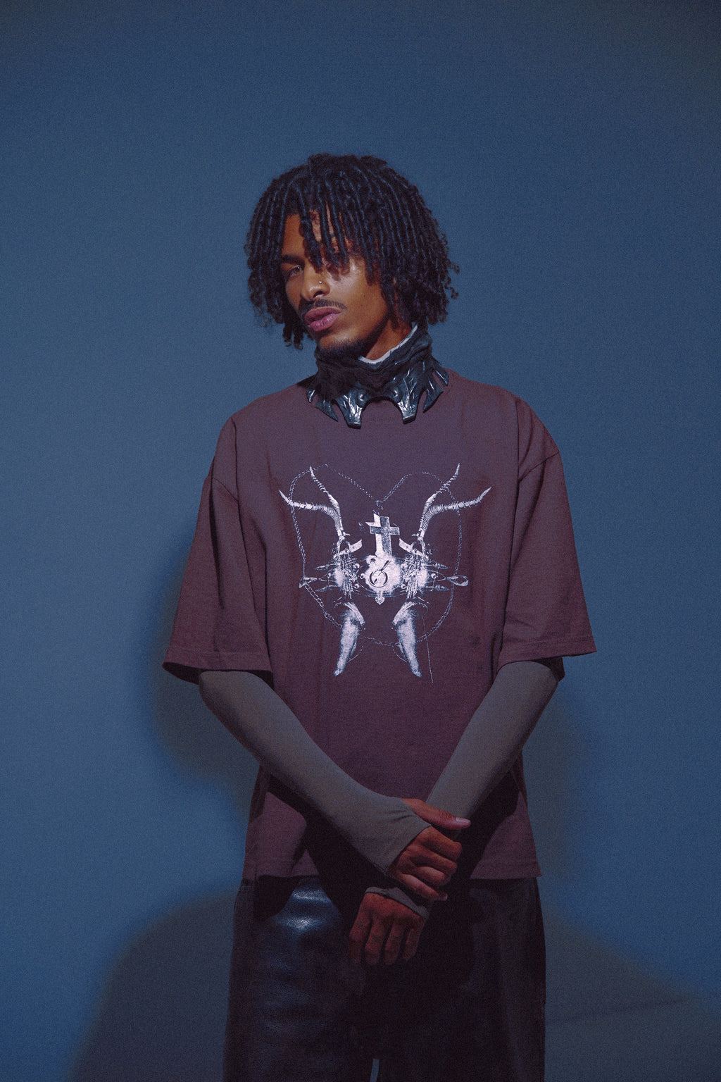 OVERSIZED TEE - BROWN